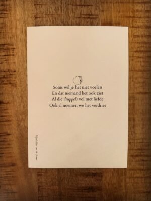 Gedicht 'Soms wil je het niet voelen'