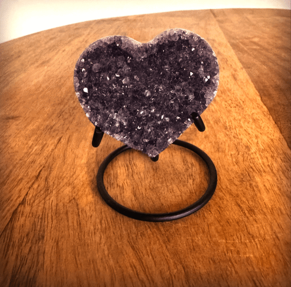 Amethist hart met standaard 3
