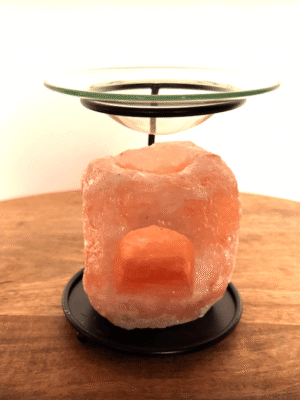 Himalaya zout waxinelichthouder met aroma diffuser 2