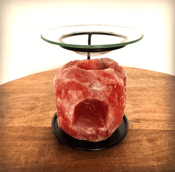 Himalaya zout waxinelichthouder met aroma diffuser
