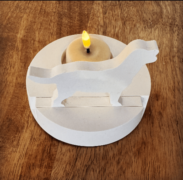 Waxinelichthouder - lichtje van liefde 2