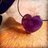 Amethist edelsteen hanger hart