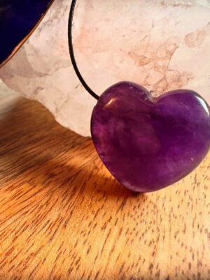 Amethist edelsteen hanger hart Amethist edelsteen hanger hart