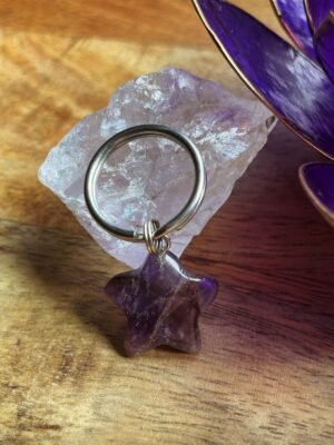 Amethist edelsteen hanger ster Amethist edelsteen hanger ster