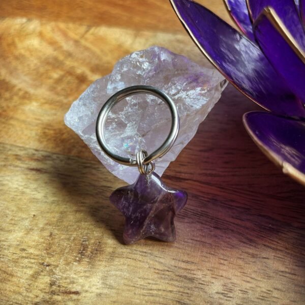 Amethist edelsteen hanger ster