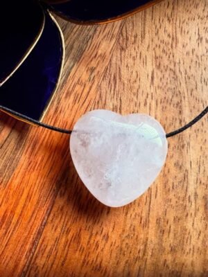 Bergkristal edelsteen hanger hart Bergkristal edelsteen hanger hart