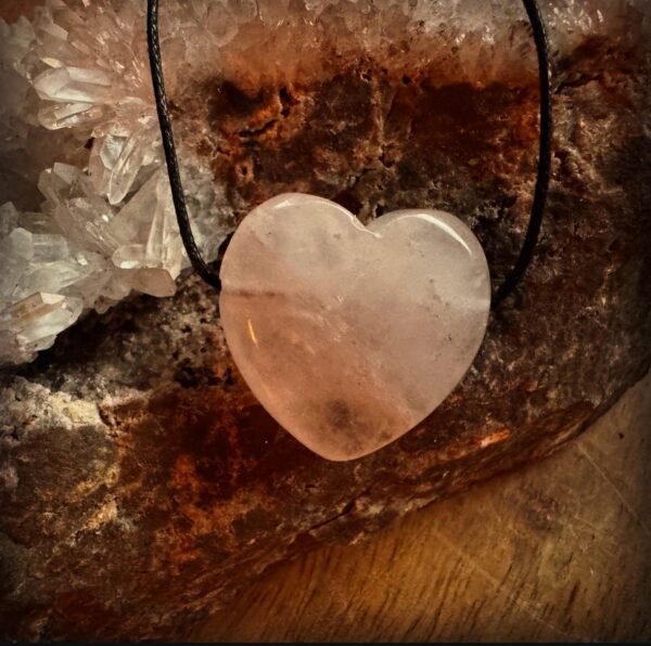 Bergkristal edelsteen hanger hart 4 Bergkristal edelsteen hanger hart 4