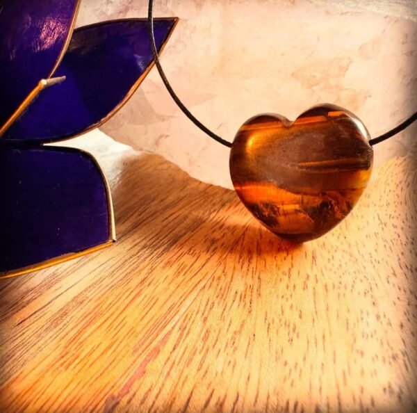 Tijgeroog edelsteen hanger hart 4 Tijgeroog edelsteen hanger hart 4