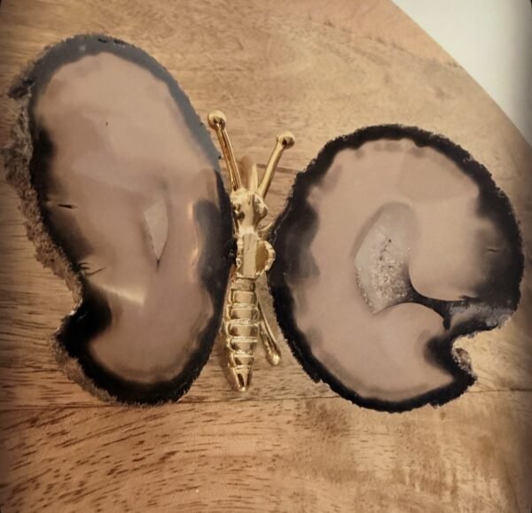 Agaat vlinder (goud) (3) Agaat vlinder (goud) (3)