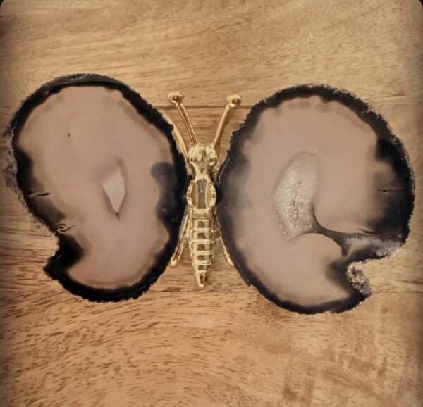 Agaat vlinder (goud) Agaat vlinder (goud)